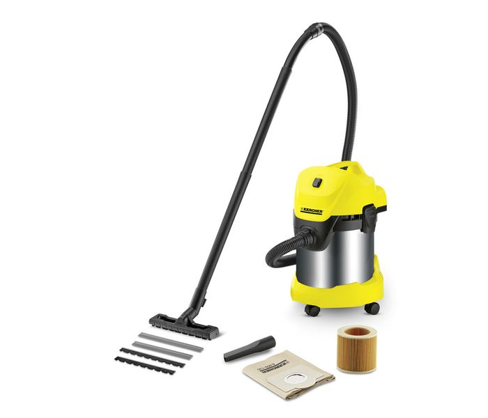 Karcher 1.629-846.0 WD 3 Premium AE 17L Wet and Dry Vacuum, Yellow - Zoom Image