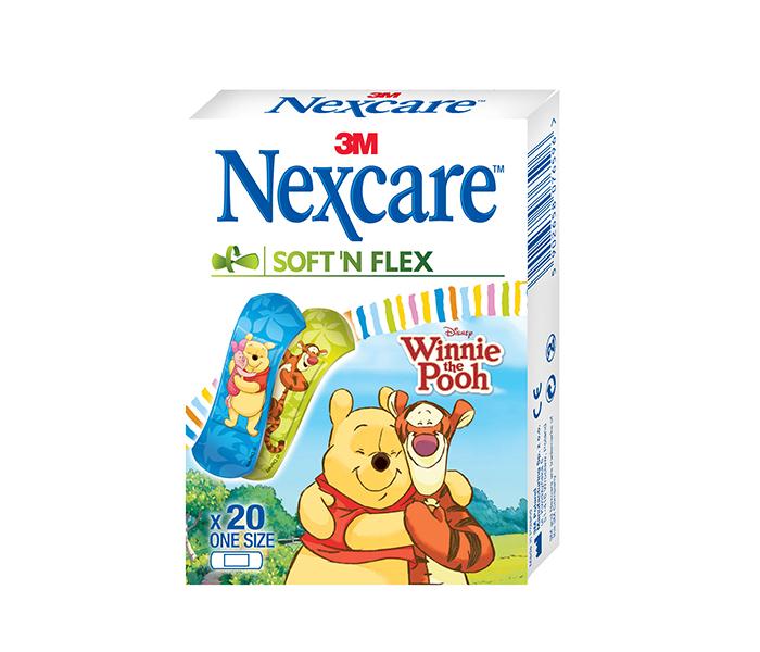 3M Nexcare Soft 'N'Flex Winnie The Pooh Tattoo Bandages - 20 Piece - Zoom Image