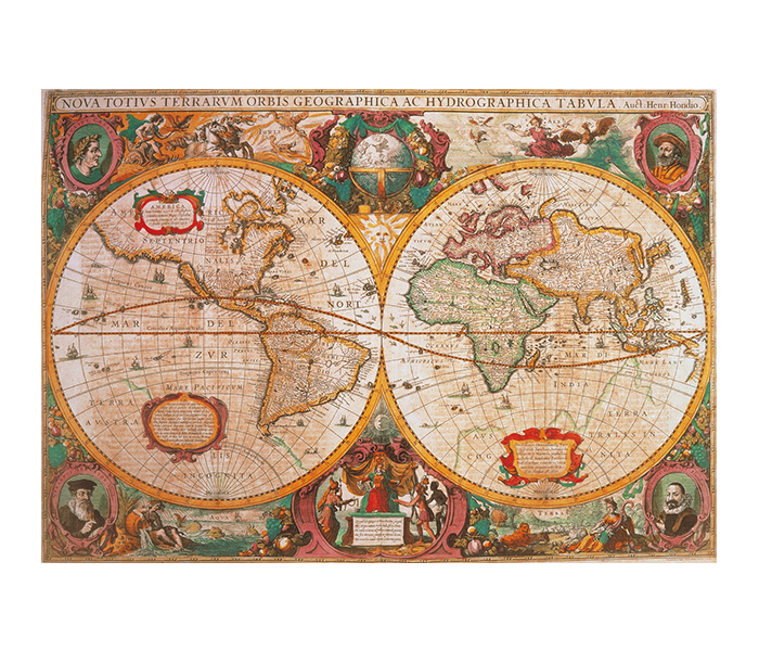 Clementoni 95982 High Quality Collection Old Map Adult Puzzle - 1000 Pieces - Zoom Image 1