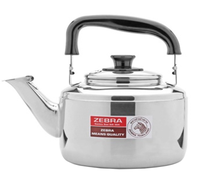 Zebra ZE-113515 Stainless Steel 4.5 L Whistling Kettle Century Black and Silver - Zoom Image