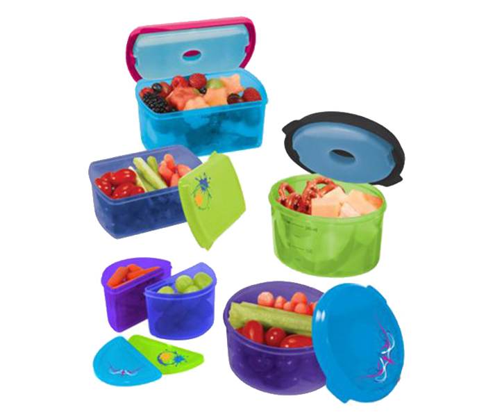 Value Healthy Lunch Set for Kids - 14 Pieces, Multi Color - Zoom Image