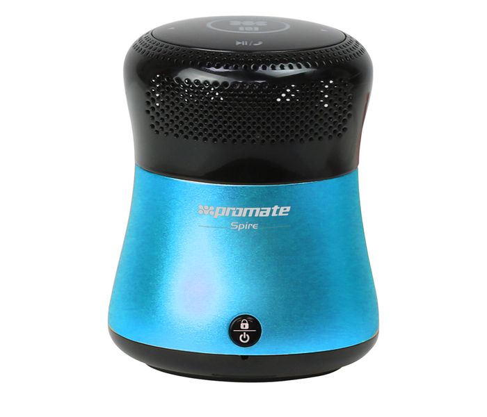 Promate Spire Portable Bluetooth Speaker with NFC Connectivity - Blue - Zoom Image 4