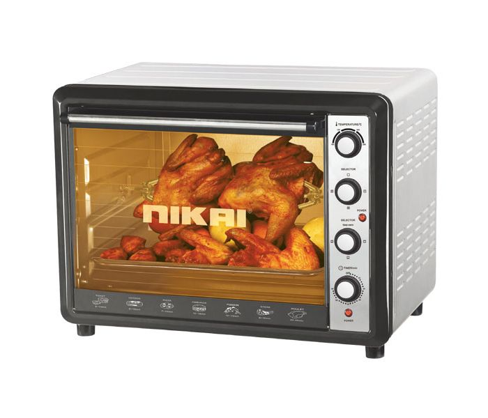 Nikai NT6500SRC Electric Oven 65 Litre Silver and Black - Zoom Image