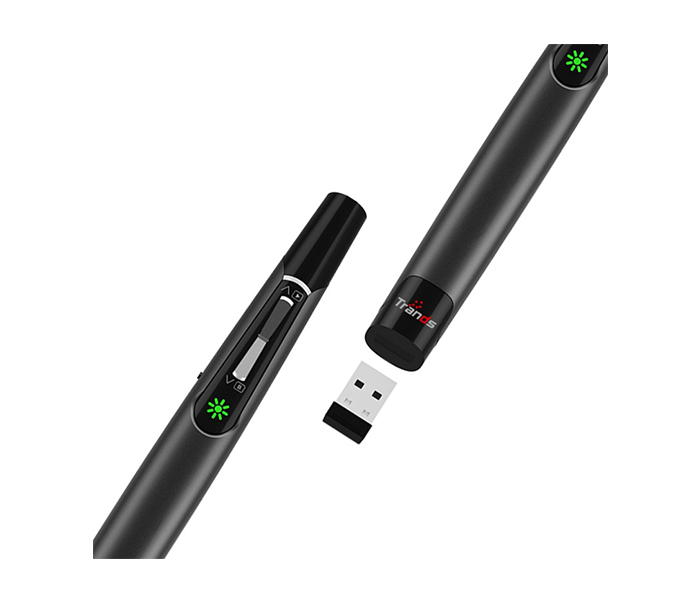 Trands TR-WP2396 2.4 Ghz Wireless Presenter with Red Laser - Black - Zoom Image 2