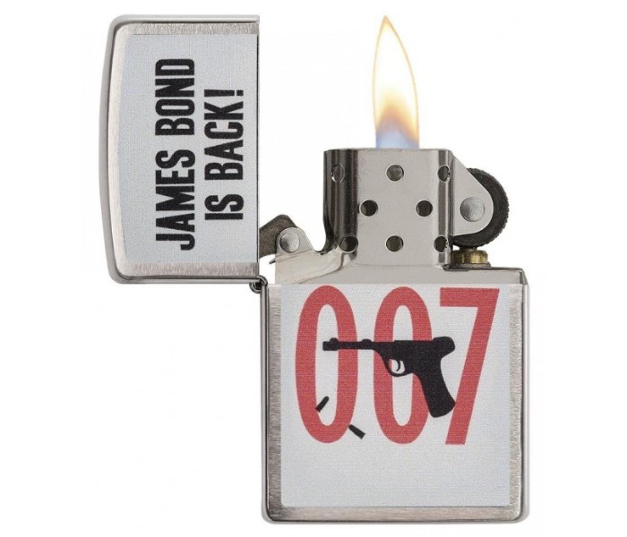 Zippo 29563 James Bond 007 Lighter Silver - Zoom Image 1