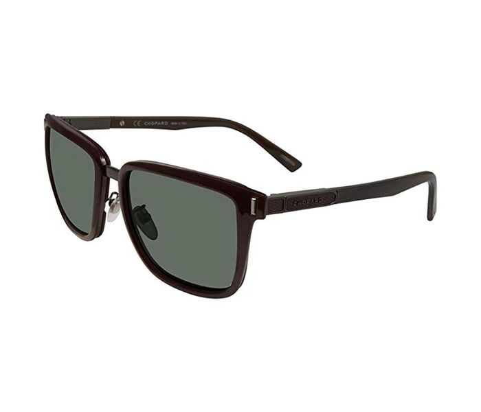 Chopard SCHB84 6XKP Square Green Frame & Green Colour Mirrored Sunglasses for Men - Zoom Image