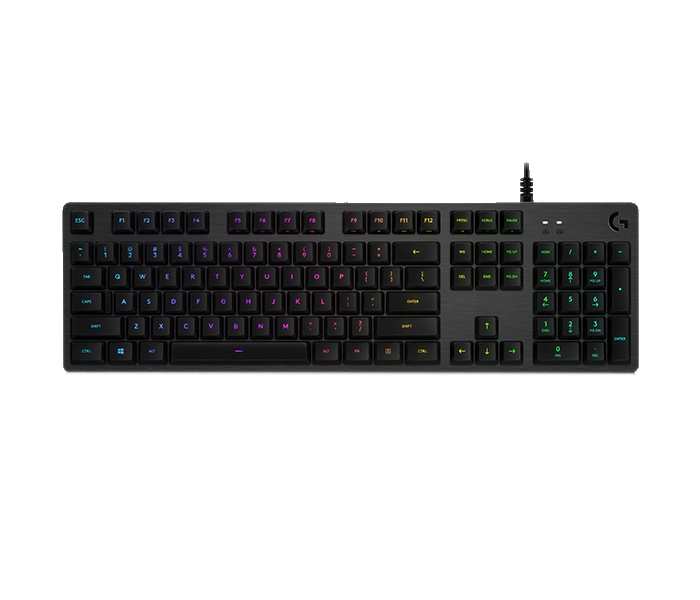 Logitech 920-008946 G512 Carbon Mechanical RGB Wired Gaming Keyboard - GX Blue Switch, Black - Zoom Image 5