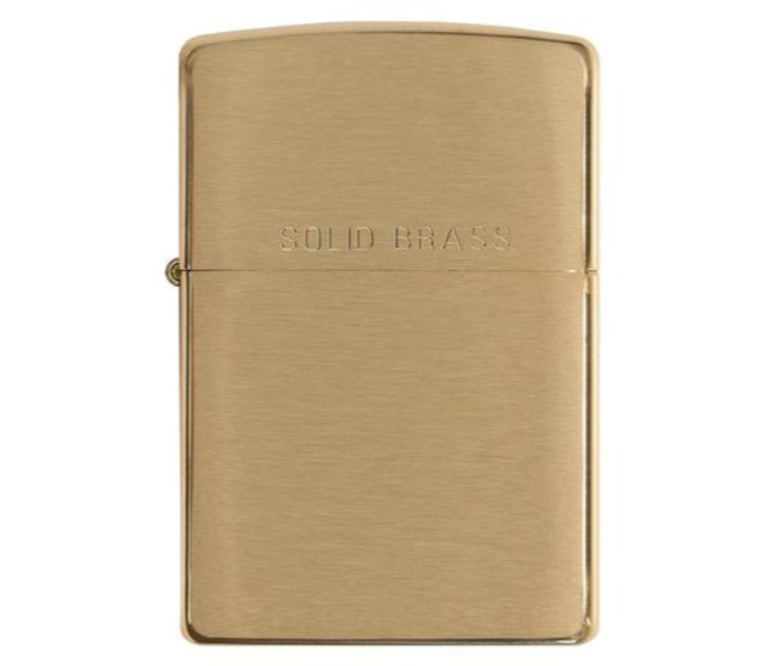 Zippo 204B Solid Brass Lighter Gold - Zoom Image 4