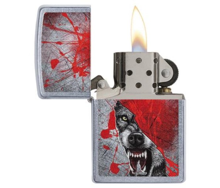 Zippo 29344 207 Grunge Howling Wolf Lighter Multicolor - Zoom Image 1