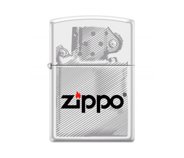 Zippo 214-CI402978 Regular Zippo Lighter Silver - Zoom Image