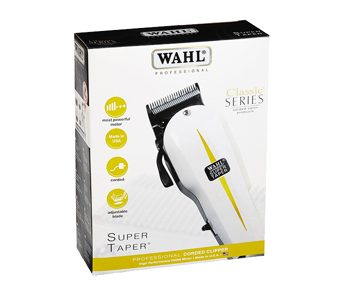 Wahl Professional Classic Series Super Taper Hair Clipper - Black & White - Zoom Image 2