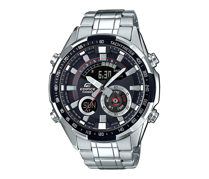 Casio Edifice ERA-600D-1AVUDF Mens Analog Watch Silver and Black - Zoom Image