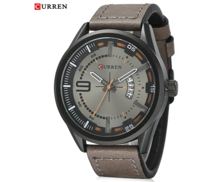 Curren 8295 Analog Quartz Watch For Men Grey - Zoom Image