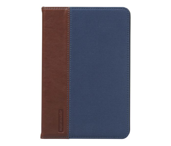 Promate Valdo-Mini4 Premium Fabric Folio Case with Horizontal Stand Function for iPad Mini 4 - Blue - Zoom Image