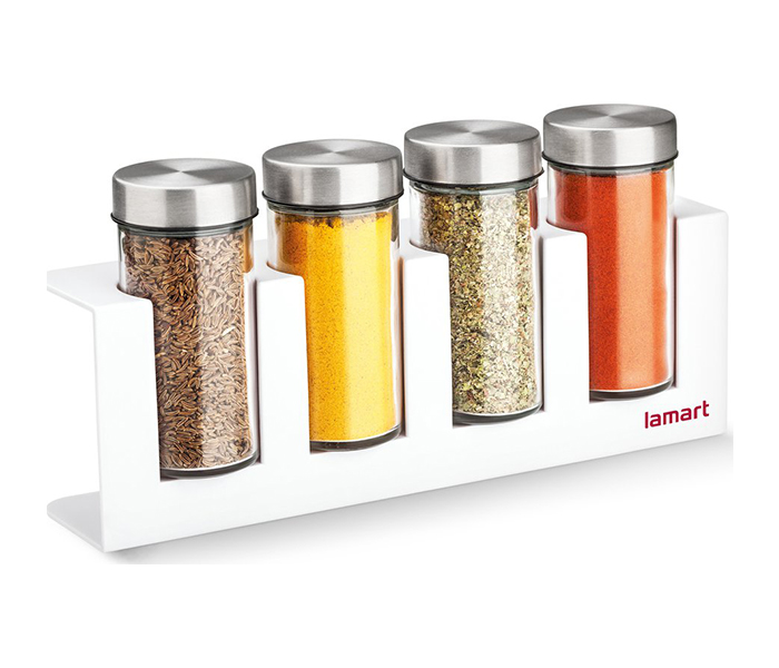 Lamart LT7018 Rack 4 Pieces Spice Jar Set - Zoom Image 4