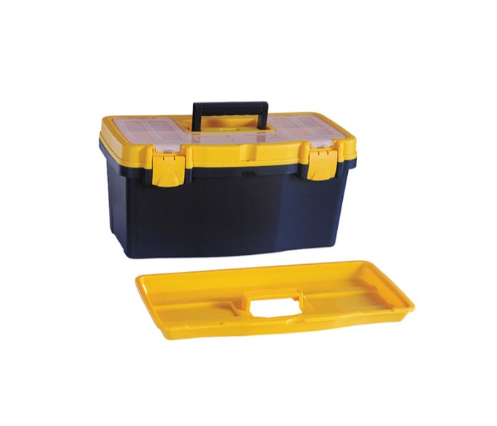 Geepas GT59019 Plastic Tool Box Yellow and Black - Zoom Image