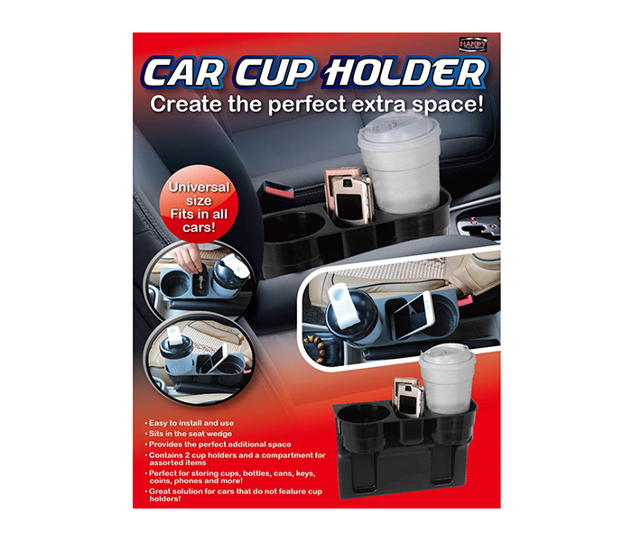 Taqdeer 907-1019 Car Cup Holder for Every Car - Grey - Zoom Image 3