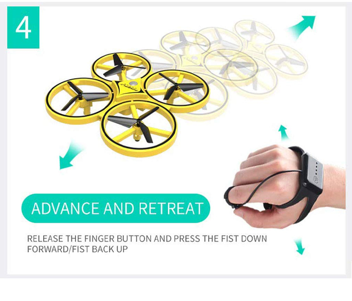 Infrared Induction Hand Control Drone UAV Gravity Sensor Quad copter  - Zoom Image 6