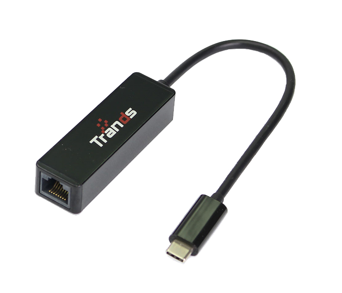 Trands TR-CA339 Type C to RJ45 Adapter Cable - Black - Zoom Image 3