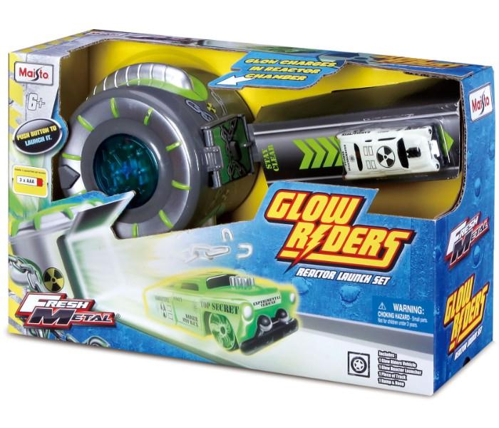 Maisto Tech 81197 Glow Ride RS Launch Set Without Batteries Black and Green - Zoom Image