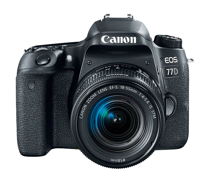 Canon EOS 77D EF-S 24.2 MP DSLR Camera with 18-55mm USM Lens - Black - Zoom Image 6