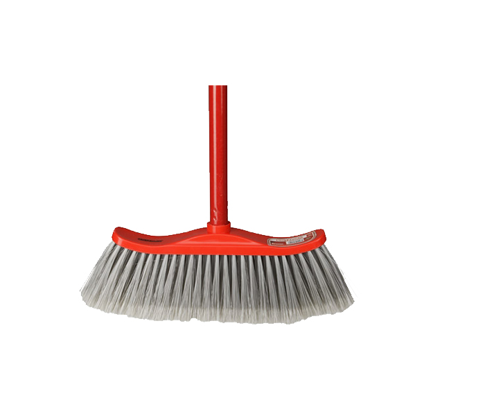 Britemax FB-413-SM Broom Head with Stick - Red & Grey - Zoom Image