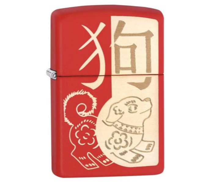 Zippo 29522 Year of The Dog Lighter Red - Zoom Image 4