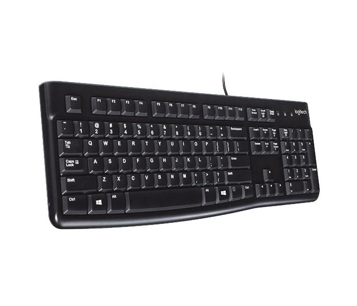 Logitech 920-002495 K120 USB Wired Keyboard - Arabic, Black - Zoom Image 2