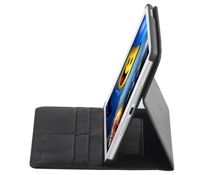 Promate Valdo-Mini4 Premium Fabric Folio Case with Horizontal Stand Function for iPad Mini 4 - Black - Zoom Image 4