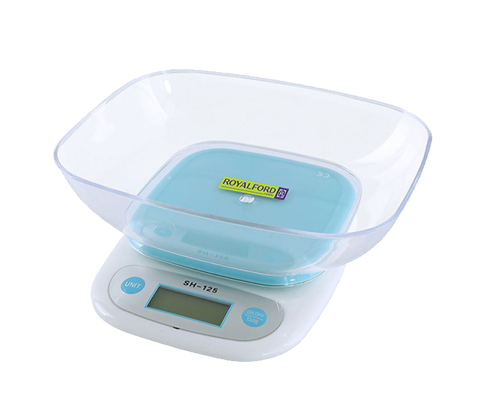 Royalford RF9515 Electronic Kitchen Scale - Blue & White - Zoom Image