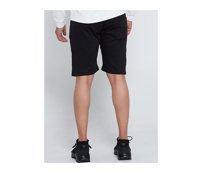 Lynk LY10017 Slim Fit Biker Design Strechable Short For Men M - Black - Zoom Image 2