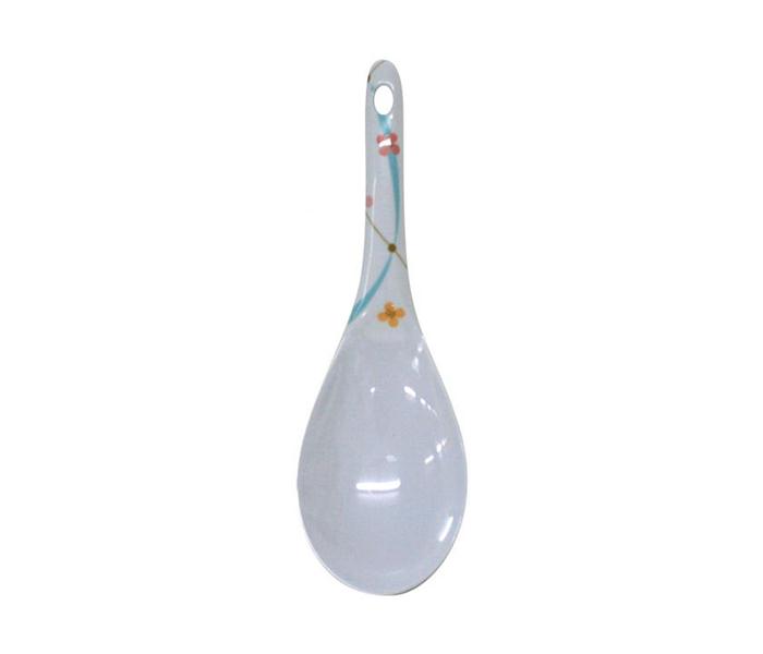 Royalford RF7095 Melamine Ware Rainbow Thai Rice Spoon - White - Zoom Image