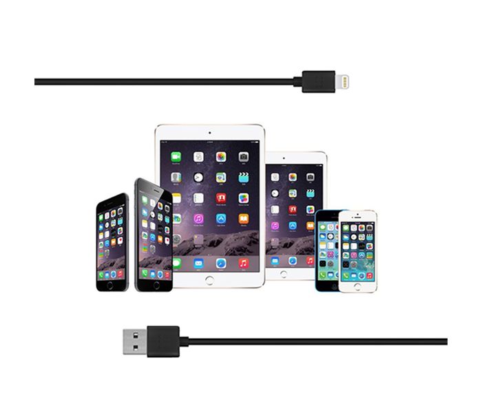 Promate LinkMate-LT USB Data & Charge Cable with Lightning Connector - Black - Zoom Image 5