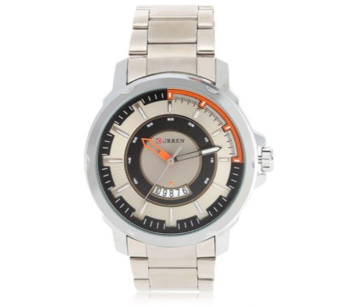 Curren 8229 Business Quartz Watch For Men Silver And Grey - Zoom Image 2