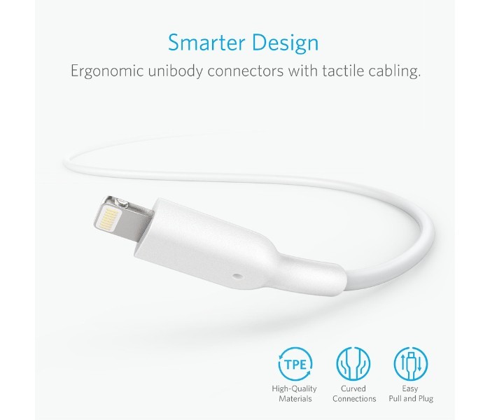 Anker A8434 Powerline II Lightning Cable 10 ft White - Zoom Image 3