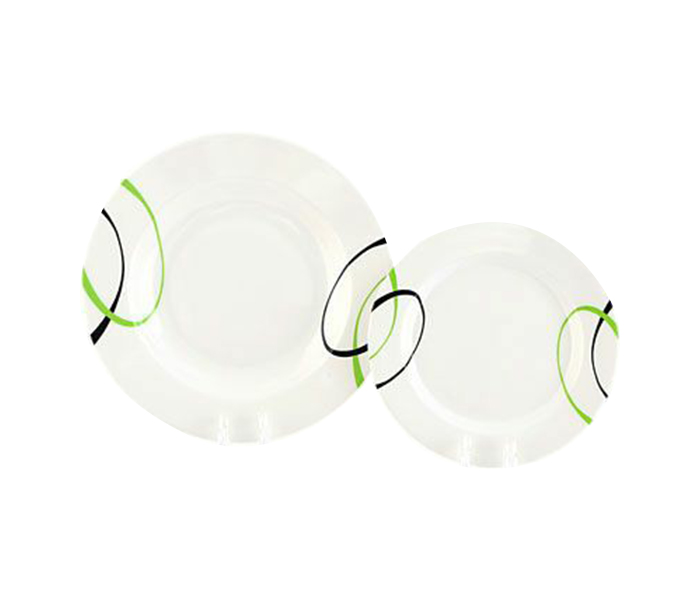 Royalford RF6973 35 Pieces Melamine Ware Dinner Set - White - Zoom Image 1