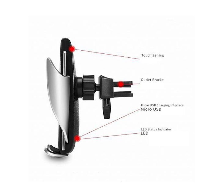 X8 Qi Wireless Car Charger Automatic Clamping Holder Stand Mount - Zoom Image 1