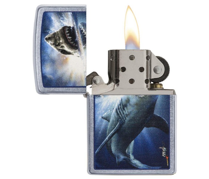 Zippo 29568 Mazzi Shark Attack Lighter Multicolor - Zoom Image 1