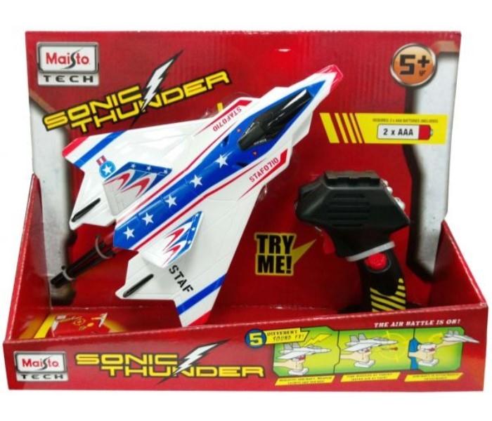 Maisto Tech 81195 Remote Control Sonic Thunder Sky Cutter White & Blue - Zoom Image