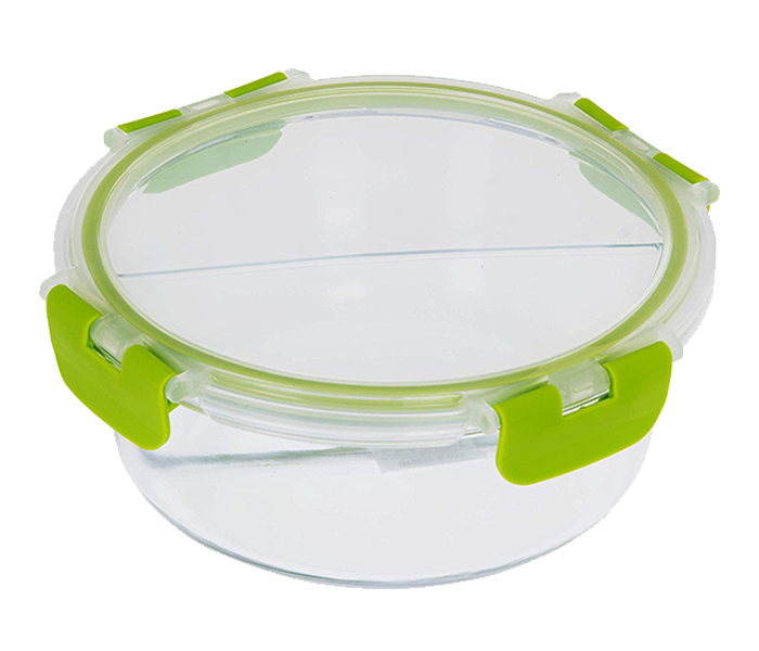 Royalford RF9216 950ml 2 Compartment Food Container - Clear & Green - Zoom Image 3