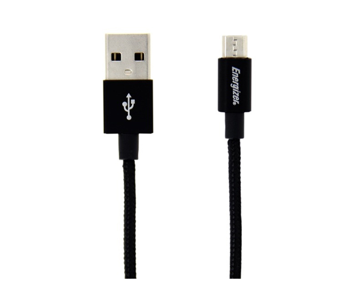 Energizer C13UBMCGBK4 1.2 Meter Hightech Metallic Micro USB Cable Alum - Black - Zoom Image 2