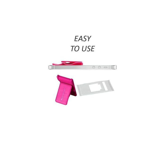 Promate GripMate Universal Secure Finger Grip and Kick Stand for Smartphones - Pink - Zoom Image 1