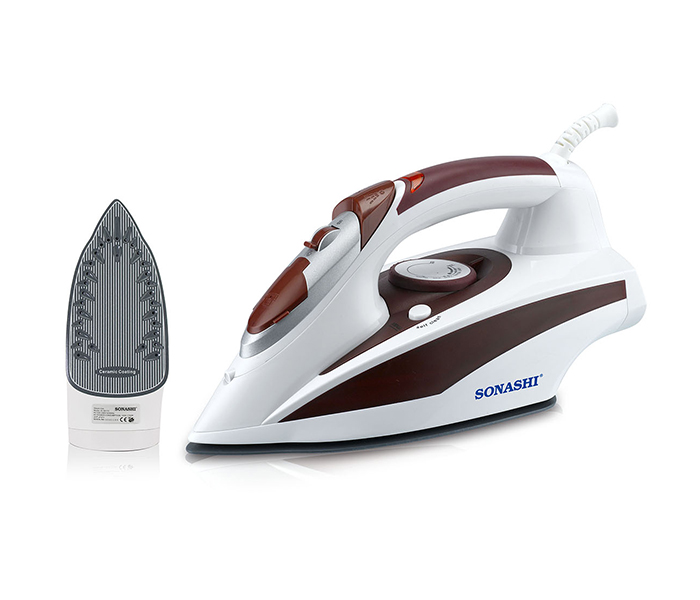 Sonashi SI-5017C(VDE) 2000W Steam Iron with Ceramic Sole Plate - Brown - Zoom Image 2