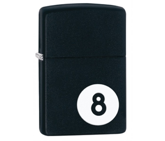 Zippo 28432 8 Ball Billiards Matte Lighter Black - Zoom Image