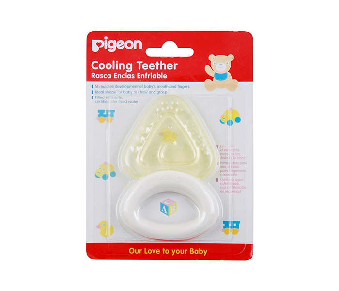 Pigeon N11583472A Cooling Teether - Yellow & White - Zoom Image