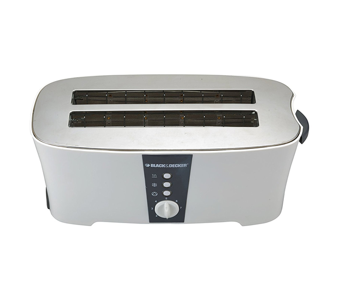 Black and Decker ET124-B5 4 Slice Long Cool Touch Toaster - White - Zoom Image 1