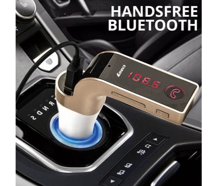 Multi-Functional G7 Handsfree Bluetooth Car Kit FM Transmitter With USB and Micro SD Support - Zoom Image 6