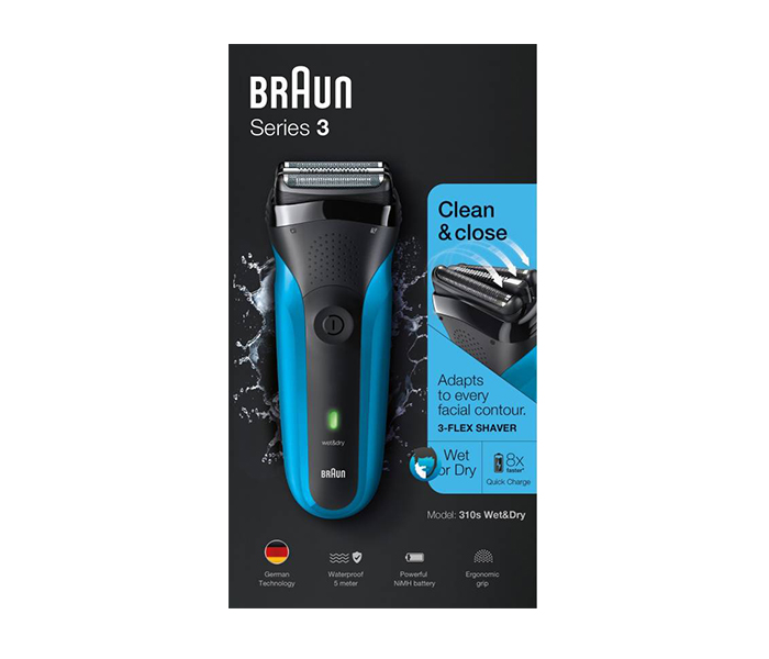 Braun 310 S Series 3 Rechargeable Electric Shaver for Men - Zoom Image 2