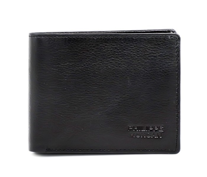 Philippe Morgan GW603 Men Leather Bifold Wallet Black - Zoom Image 2