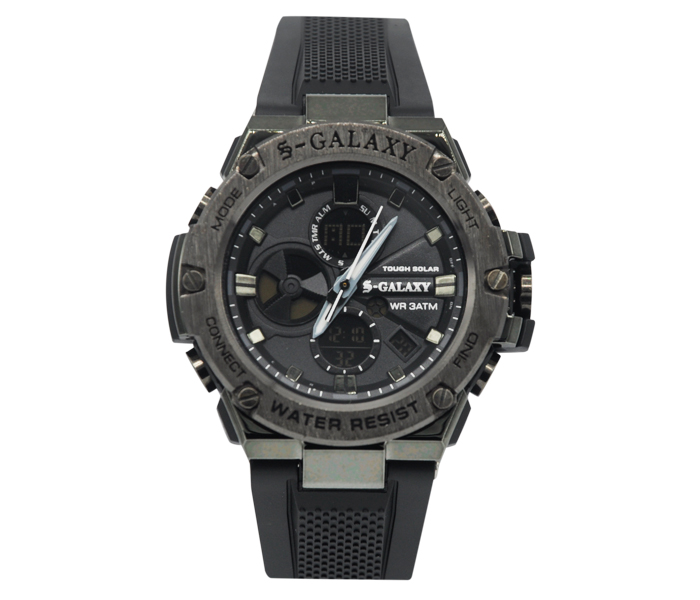 Galaxy GSW-750 Unisex Analog and Digital Sports Watch Black - Zoom Image 3